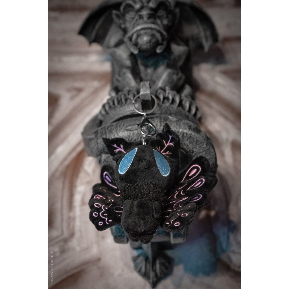 Vampire Freaks - Lunar Moth Plush 3DSchlÃ¼sselbund - Schwarz/Rosa